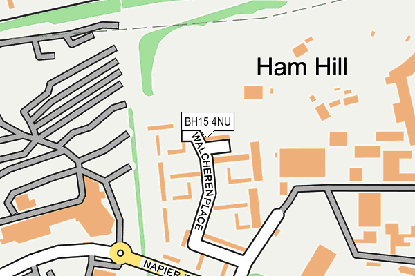 BH15 4NU map - OS OpenMap – Local (Ordnance Survey)