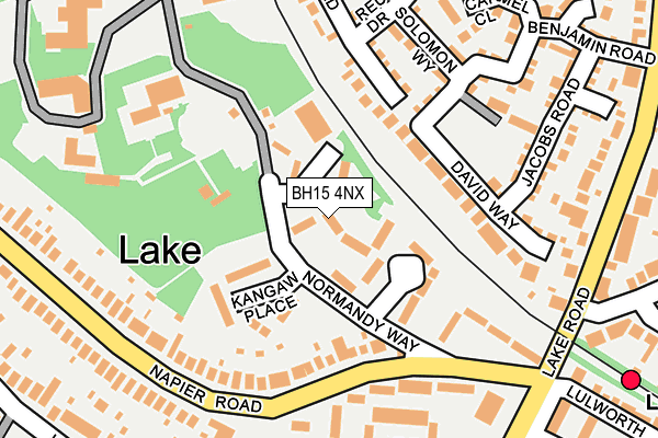 BH15 4NX map - OS OpenMap – Local (Ordnance Survey)