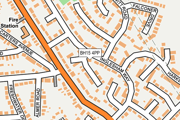 BH15 4PP map - OS OpenMap – Local (Ordnance Survey)