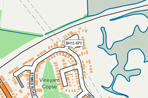 BH15 4PY map - OS OpenMap – Local (Ordnance Survey)