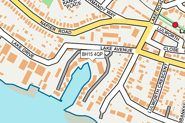 BH15 4QP map - OS OpenMap – Local (Ordnance Survey)