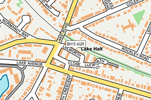 BH15 4QR map - OS OpenMap – Local (Ordnance Survey)