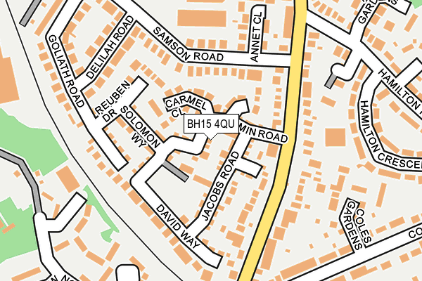 BH15 4QU map - OS OpenMap – Local (Ordnance Survey)