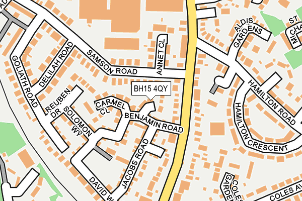 BH15 4QY map - OS OpenMap – Local (Ordnance Survey)