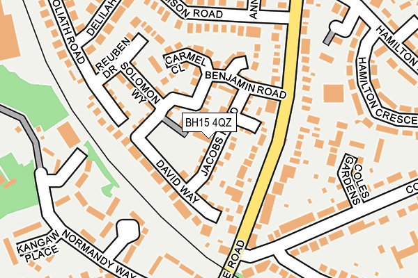 BH15 4QZ map - OS OpenMap – Local (Ordnance Survey)