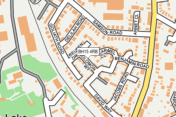 BH15 4RB map - OS OpenMap – Local (Ordnance Survey)