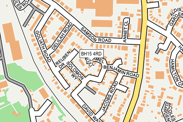 BH15 4RD map - OS OpenMap – Local (Ordnance Survey)