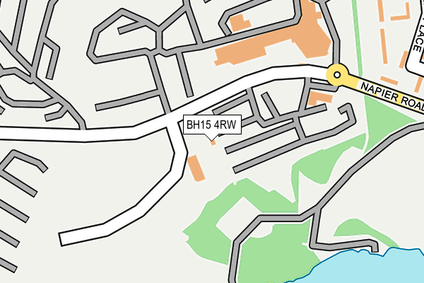 BH15 4RW map - OS OpenMap – Local (Ordnance Survey)