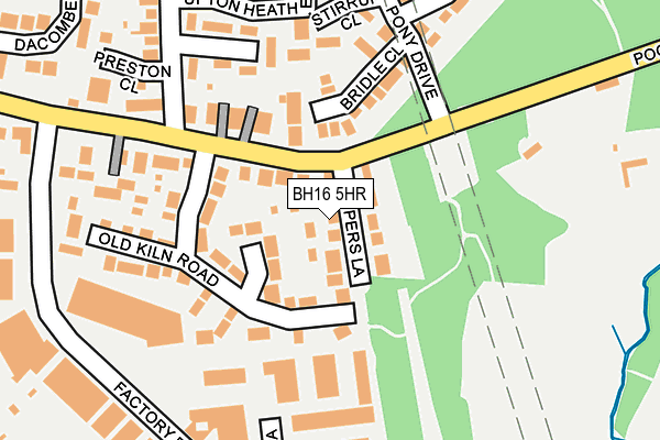 BH16 5HR map - OS OpenMap – Local (Ordnance Survey)