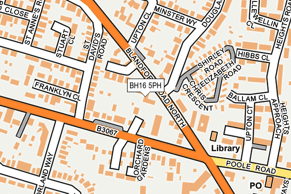 BH16 5PH map - OS OpenMap – Local (Ordnance Survey)