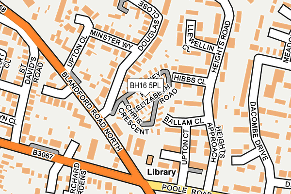 BH16 5PL map - OS OpenMap – Local (Ordnance Survey)