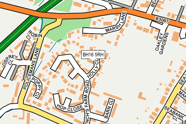 BH16 5RH map - OS OpenMap – Local (Ordnance Survey)