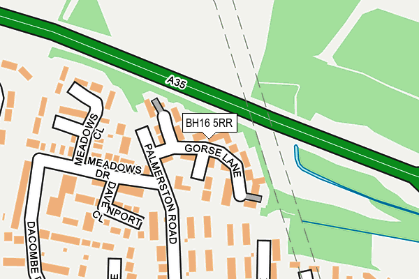 BH16 5RR map - OS OpenMap – Local (Ordnance Survey)