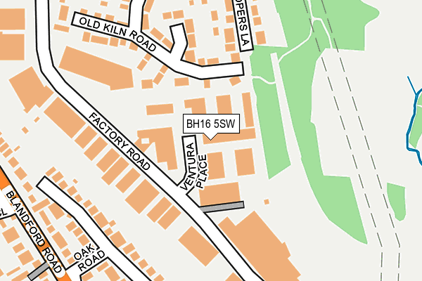 BH16 5SW map - OS OpenMap – Local (Ordnance Survey)