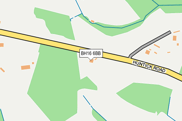 BH16 6BB map - OS OpenMap – Local (Ordnance Survey)