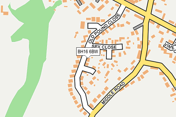 Map of SBS MD LTD at local scale