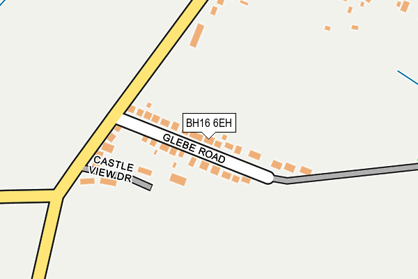 BH16 6EH map - OS OpenMap – Local (Ordnance Survey)