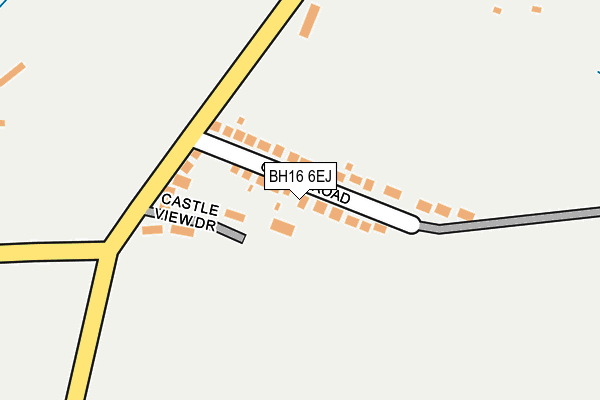 BH16 6EJ map - OS OpenMap – Local (Ordnance Survey)