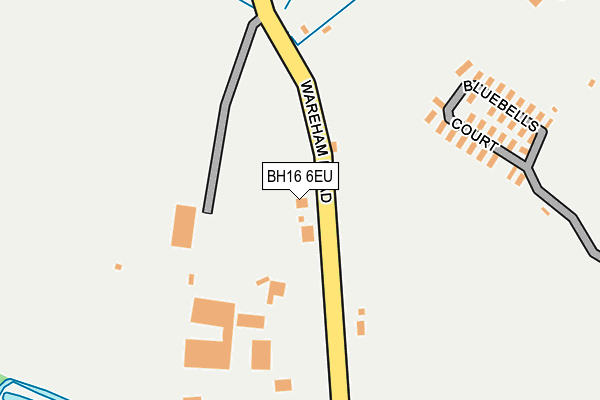 BH16 6EU map - OS OpenMap – Local (Ordnance Survey)
