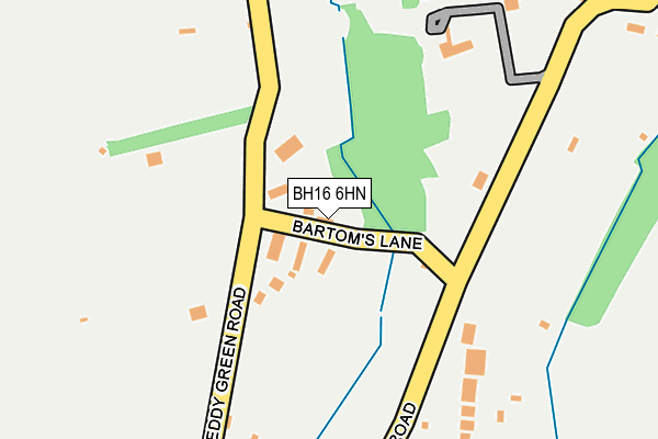 BH16 6HN map - OS OpenMap – Local (Ordnance Survey)