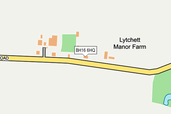 BH16 6HQ map - OS OpenMap – Local (Ordnance Survey)