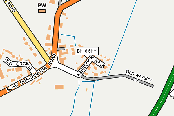 BH16 6HY map - OS OpenMap – Local (Ordnance Survey)