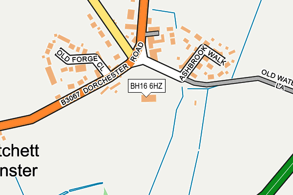 BH16 6HZ map - OS OpenMap – Local (Ordnance Survey)