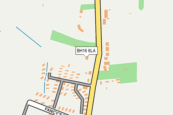 BH16 6LA map - OS OpenMap – Local (Ordnance Survey)