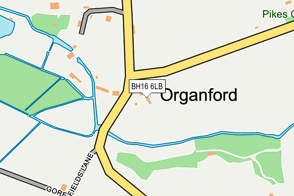 BH16 6LB map - OS OpenMap – Local (Ordnance Survey)