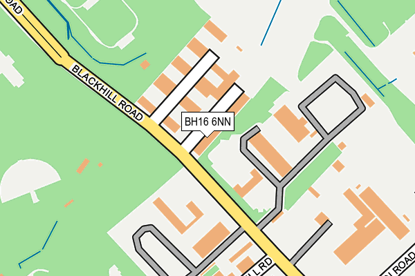 BH16 6NN map - OS OpenMap – Local (Ordnance Survey)