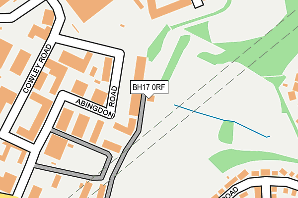 BH17 0RF map - OS OpenMap – Local (Ordnance Survey)