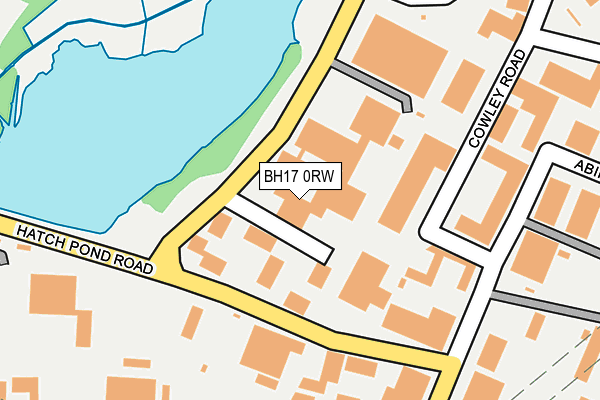 BH17 0RW map - OS OpenMap – Local (Ordnance Survey)