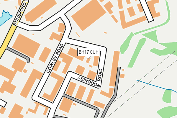 BH17 0UH map - OS OpenMap – Local (Ordnance Survey)