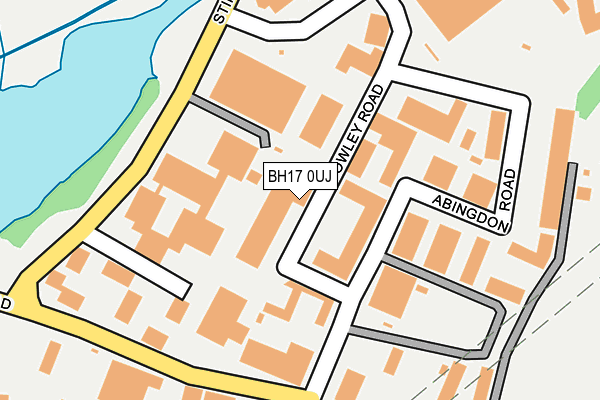 BH17 0UJ map - OS OpenMap – Local (Ordnance Survey)