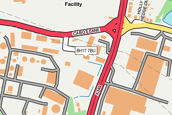 BH17 7BU map - OS OpenMap – Local (Ordnance Survey)