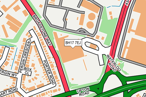 BH17 7EJ map - OS OpenMap – Local (Ordnance Survey)