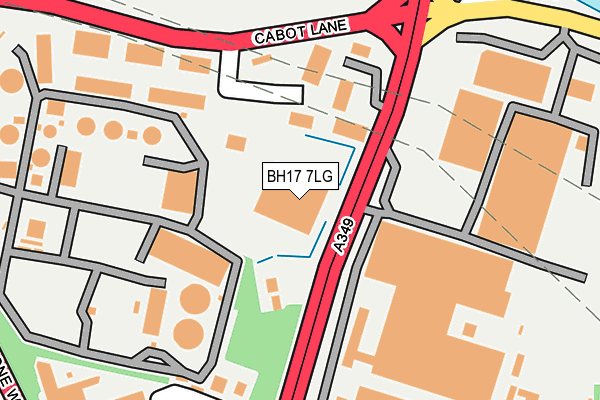 BH17 7LG map - OS OpenMap – Local (Ordnance Survey)