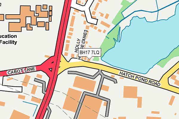 BH17 7LQ map - OS OpenMap – Local (Ordnance Survey)