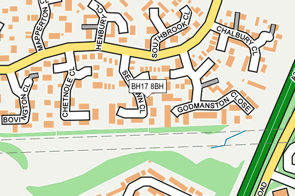 BH17 8BH map - OS OpenMap – Local (Ordnance Survey)