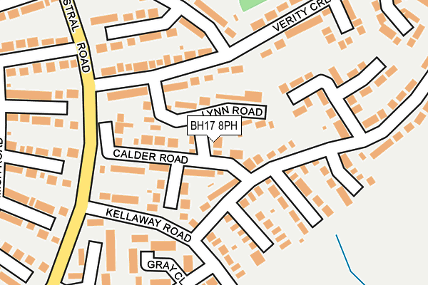 BH17 8PH map - OS OpenMap – Local (Ordnance Survey)