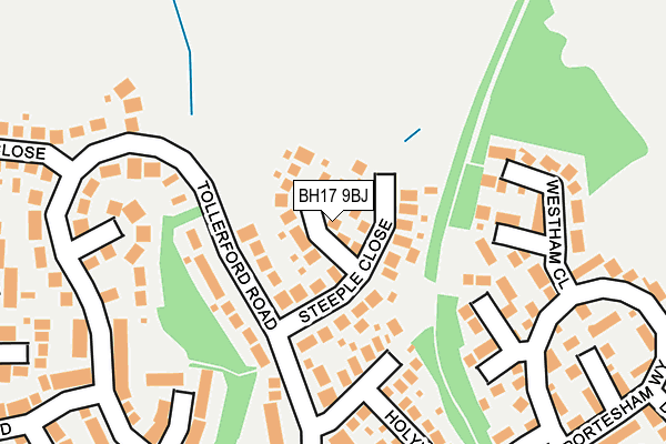 BH17 9BJ map - OS OpenMap – Local (Ordnance Survey)