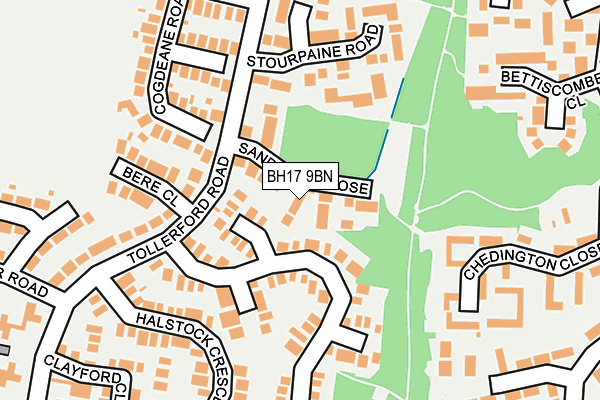 BH17 9BN map - OS OpenMap – Local (Ordnance Survey)