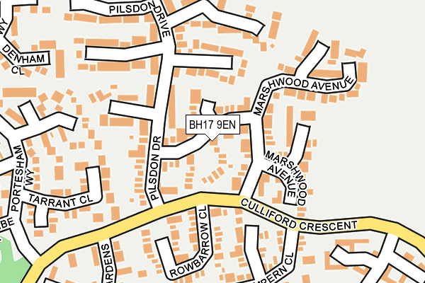 BH17 9EN map - OS OpenMap – Local (Ordnance Survey)