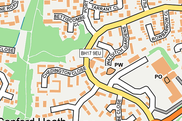 BH17 9EU map - OS OpenMap – Local (Ordnance Survey)