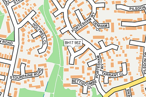 BH17 9EZ map - OS OpenMap – Local (Ordnance Survey)