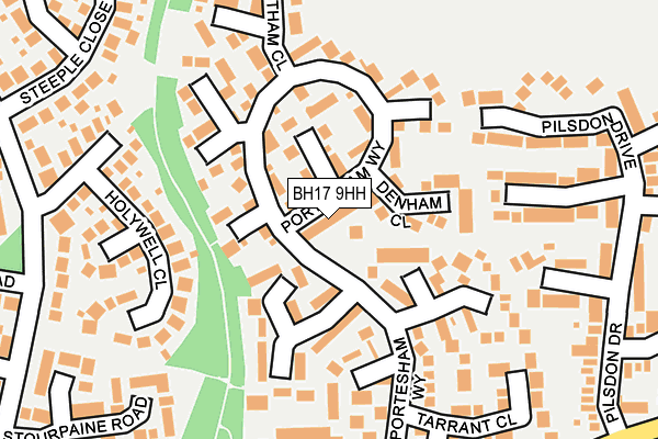 BH17 9HH map - OS OpenMap – Local (Ordnance Survey)