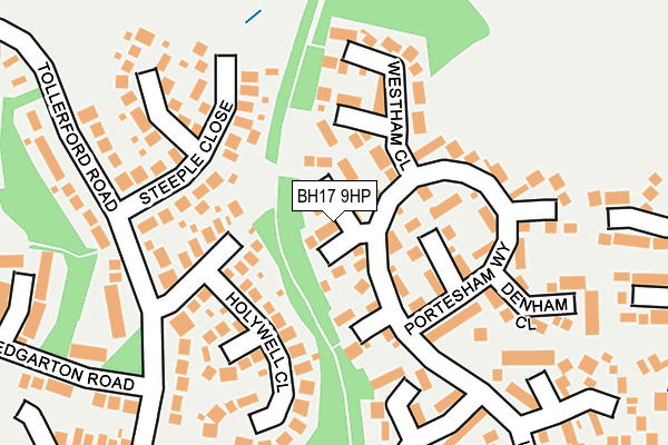 BH17 9HP map - OS OpenMap – Local (Ordnance Survey)