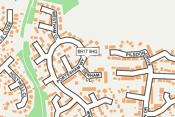 BH17 9HQ map - OS OpenMap – Local (Ordnance Survey)