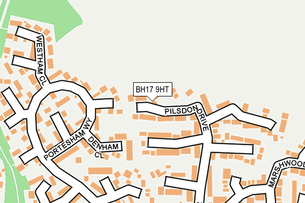 BH17 9HT map - OS OpenMap – Local (Ordnance Survey)