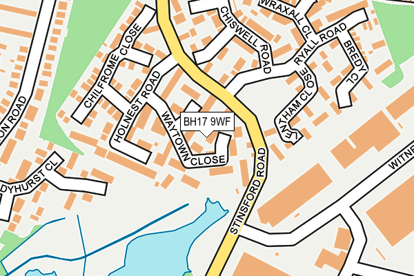 BH17 9WF map - OS OpenMap – Local (Ordnance Survey)